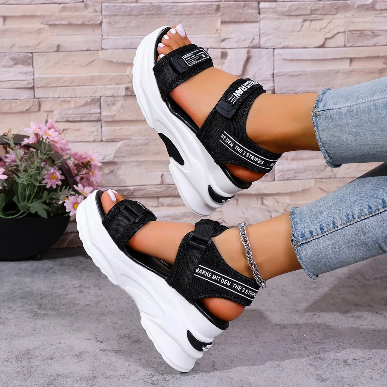 Sandalias Cuña Plataforma Mujer 2025 - Zapatos Playa Deportivos Aumenta Altura