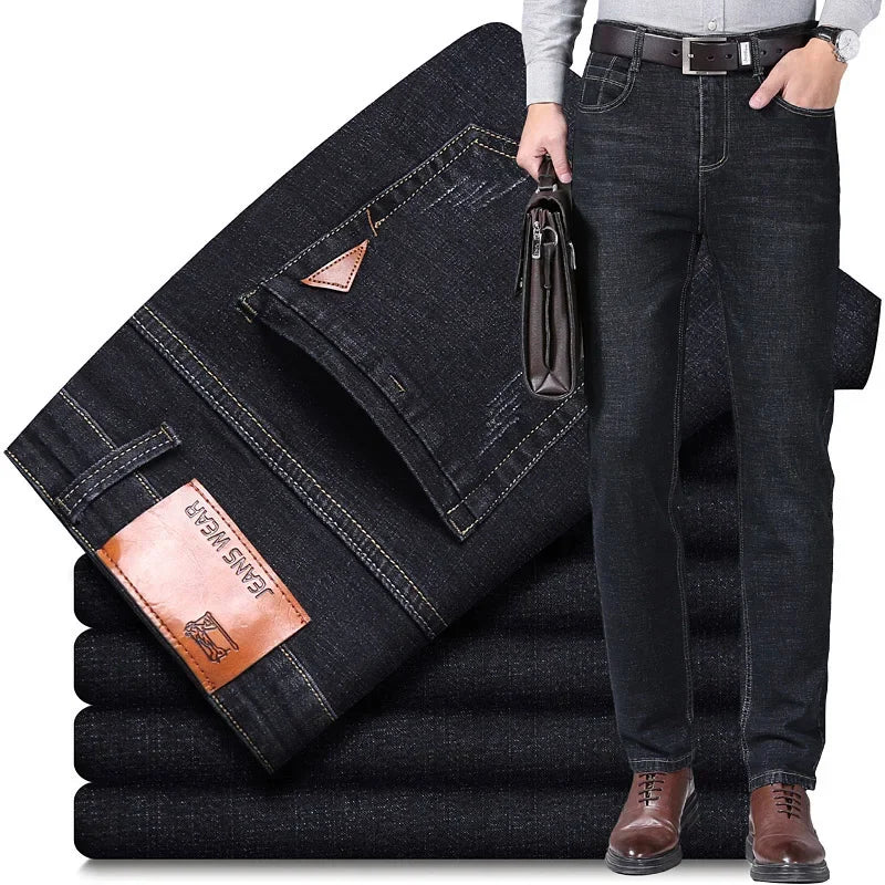 Vaqueros Hombre 2025 Stretch Slim Fit - Jeans Business Cómodos Suaves Marca