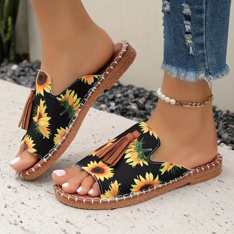 Sandalias Planas Mujer Luxury 2025 - Zapatos Playa Vacaciones Outdoor Fashion