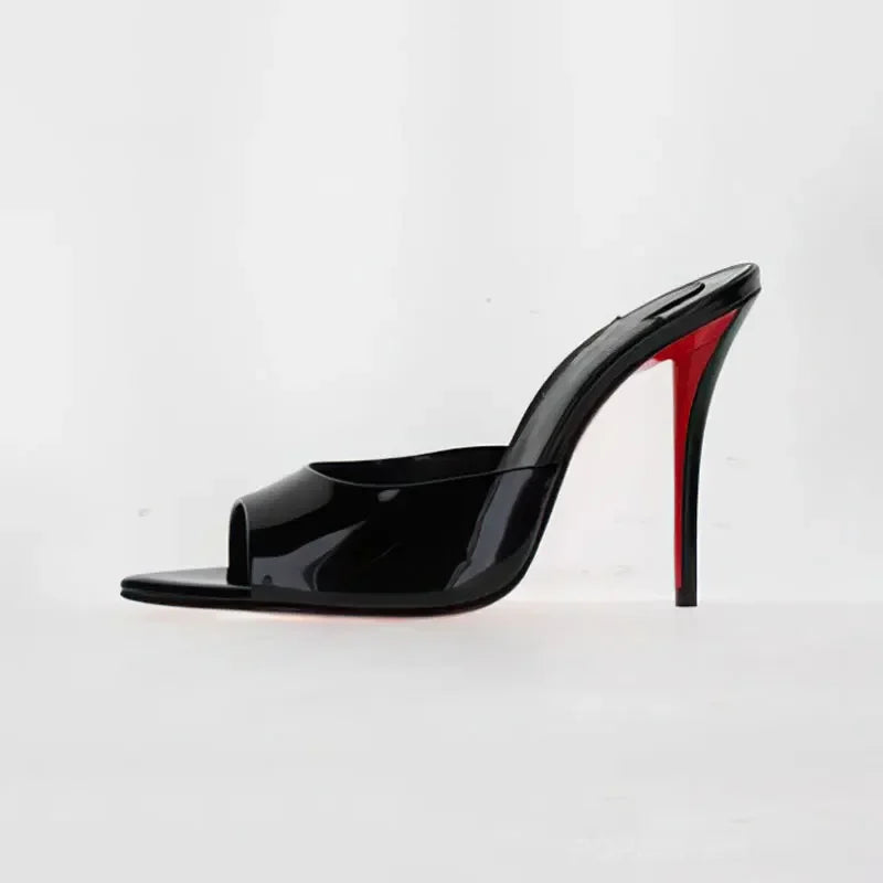 Sandalias Romanas Mujer Punta Pointed - Zapatos Tacón 10.5cm Metal Sexy Outdoor