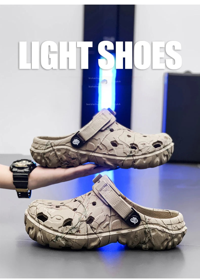 Sandalias Hombre Verano 2024 - Chanclas Casa Jardín Ligeras Antideslizantes
