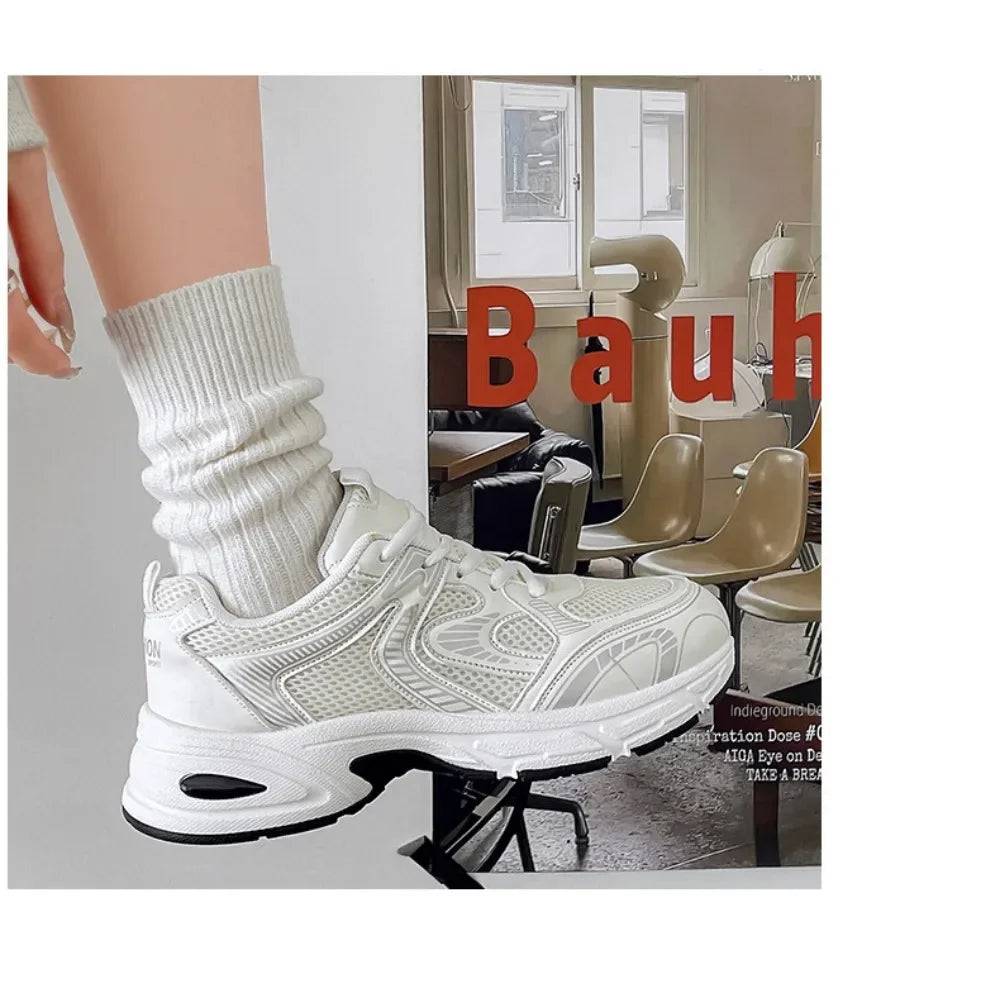 Sneakers Dad Shoes Mujer Verano 2025 - Zapatillas Mesh Transpirables Casual All-Match