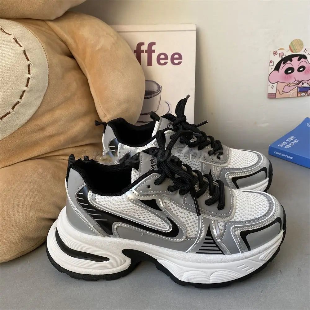 Sneakers Fashion Mujer 2025 - Zapatillas Running Luxury Plataforma Transpirables