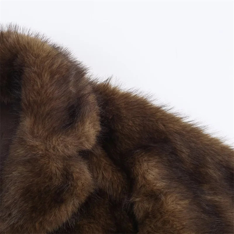 Chaqueta Mujer Piel Sintética Marrón - Chaqueta Reversible Otoño 2025