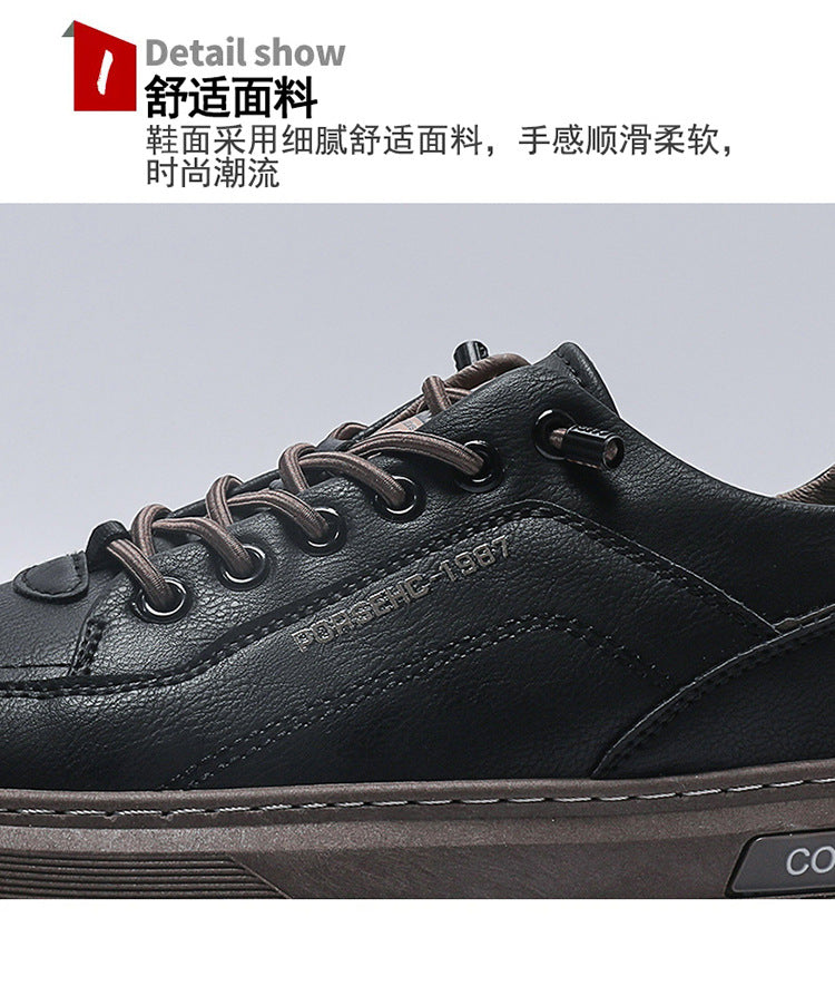 Sneakers Hombre Blancos Transpirables - Casual Fashion Conducción Walking Tennis Skate