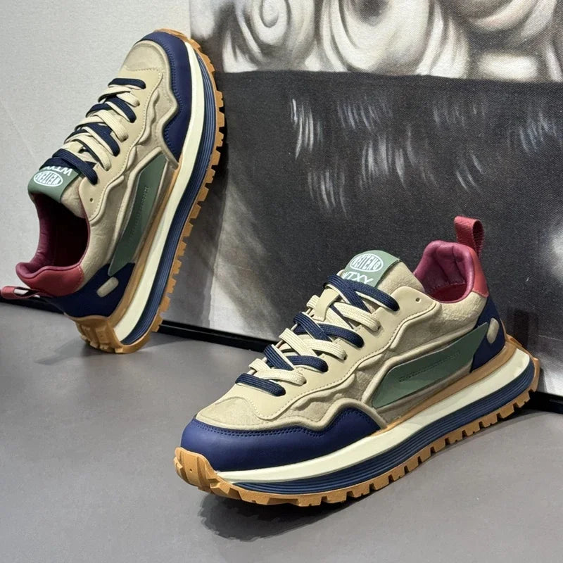 Sneakers Hombre Platform Deportivos - Sport Leisure Casual Antideslizantes Fashion Resistentes Loafers