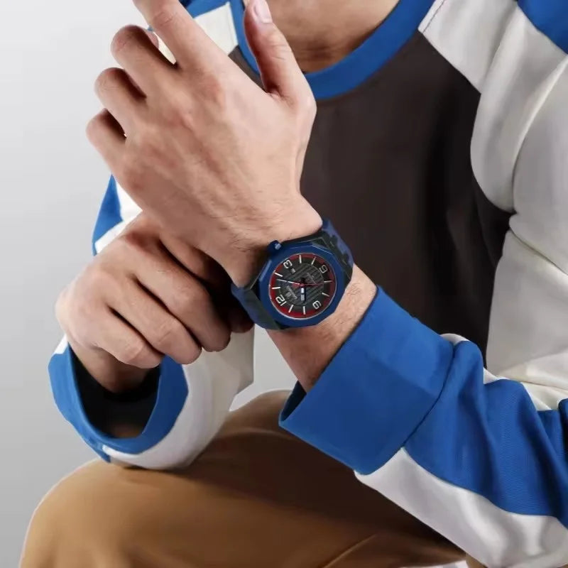 Reloj NAVIFORCE 8079 para Hombre - Cuarzo Fashion Resistente al Agua con Correa de Silicona