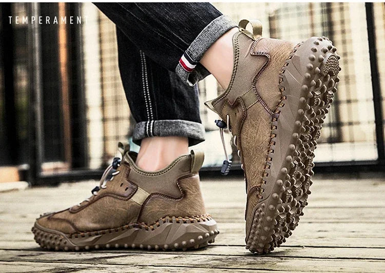 Botines Hombre Cuero Casual - Botas Tobillo Otoño Invierno Outdoor