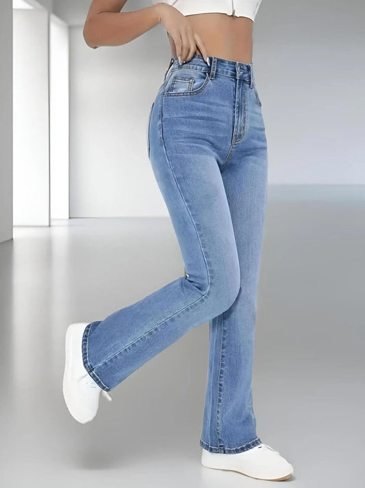Jeans Mujer Cintura Alta Adelgazantes - Pantalón Denim Casual Europeo
