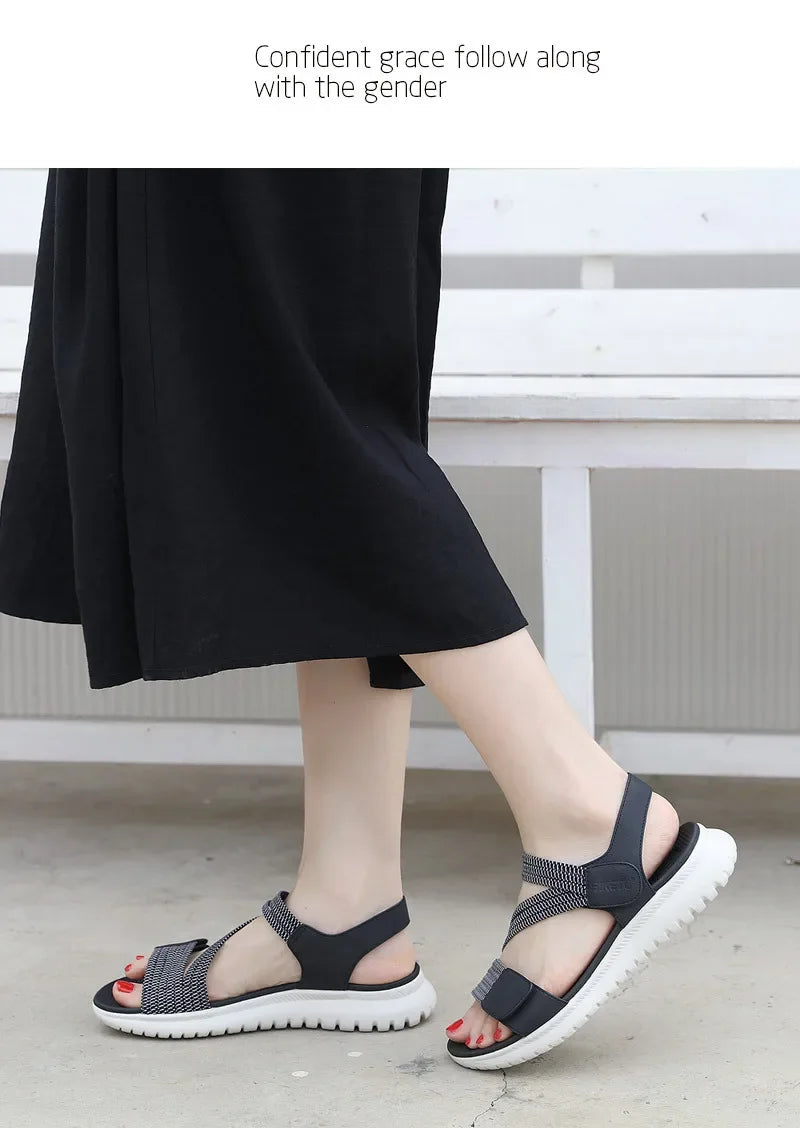 Sandalias Cuña Mujer Deportivas - Zapatos Playa Outdoor Aumenta Altura Cómodas Verano