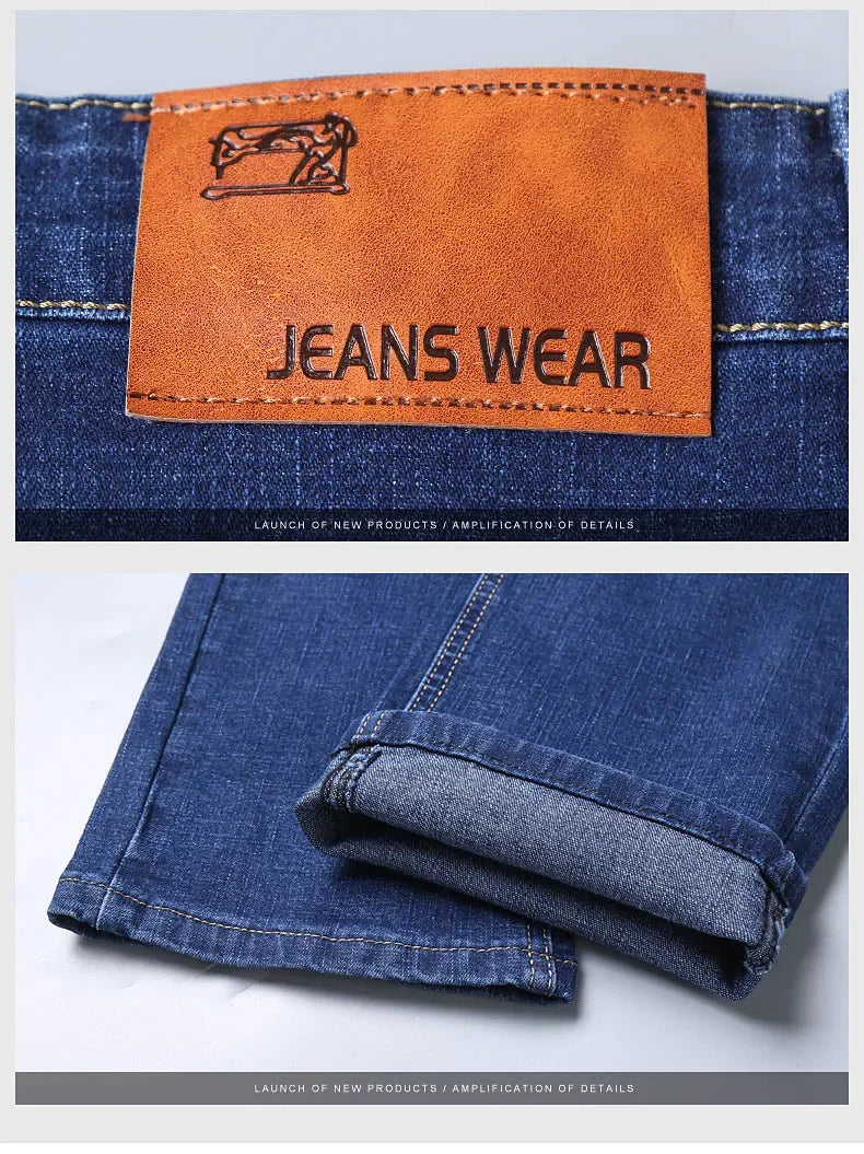 Vaqueros Hombre 2025 Stretch Slim Fit - Jeans Business Cómodos Suaves Marca