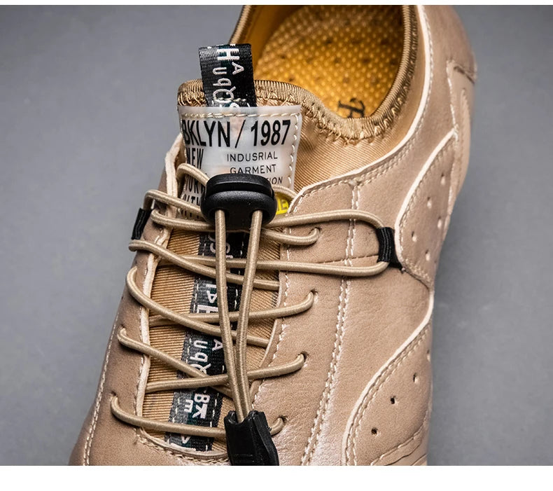 Sneakers Cuero Hombre Conducción 2024 - Casual Fashion Impermeables Luxury Mocasines Vestir