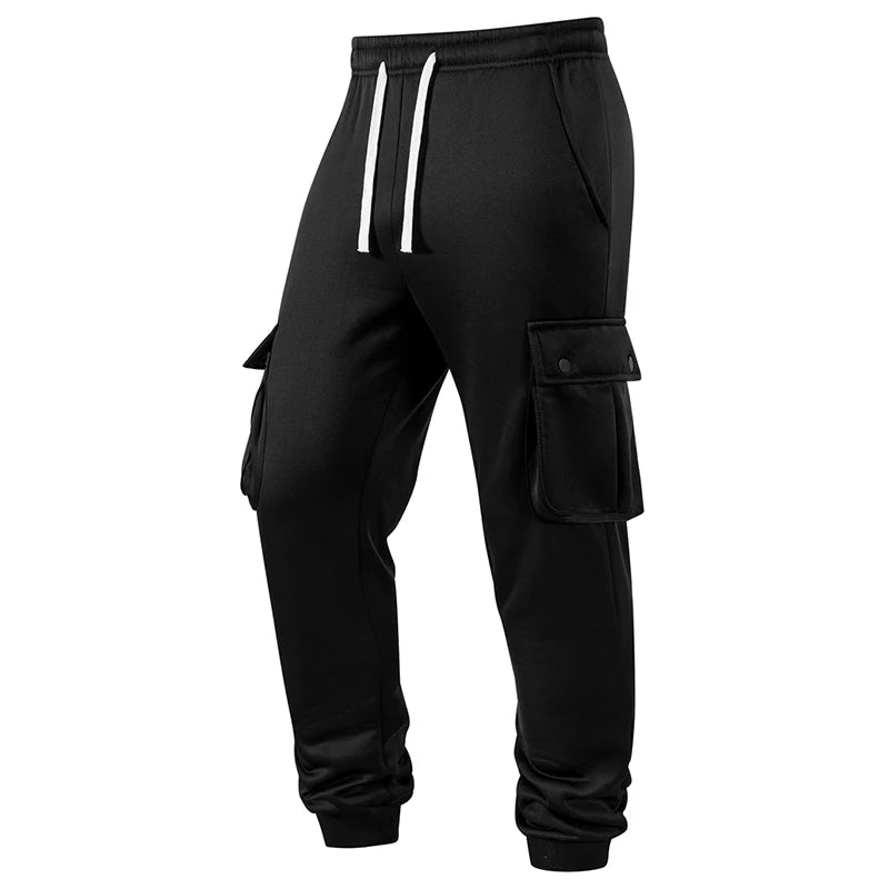 Pantalones Jogging Hombre Térmicos Cargo - Bolsillos Otoño Invierno Cálidos