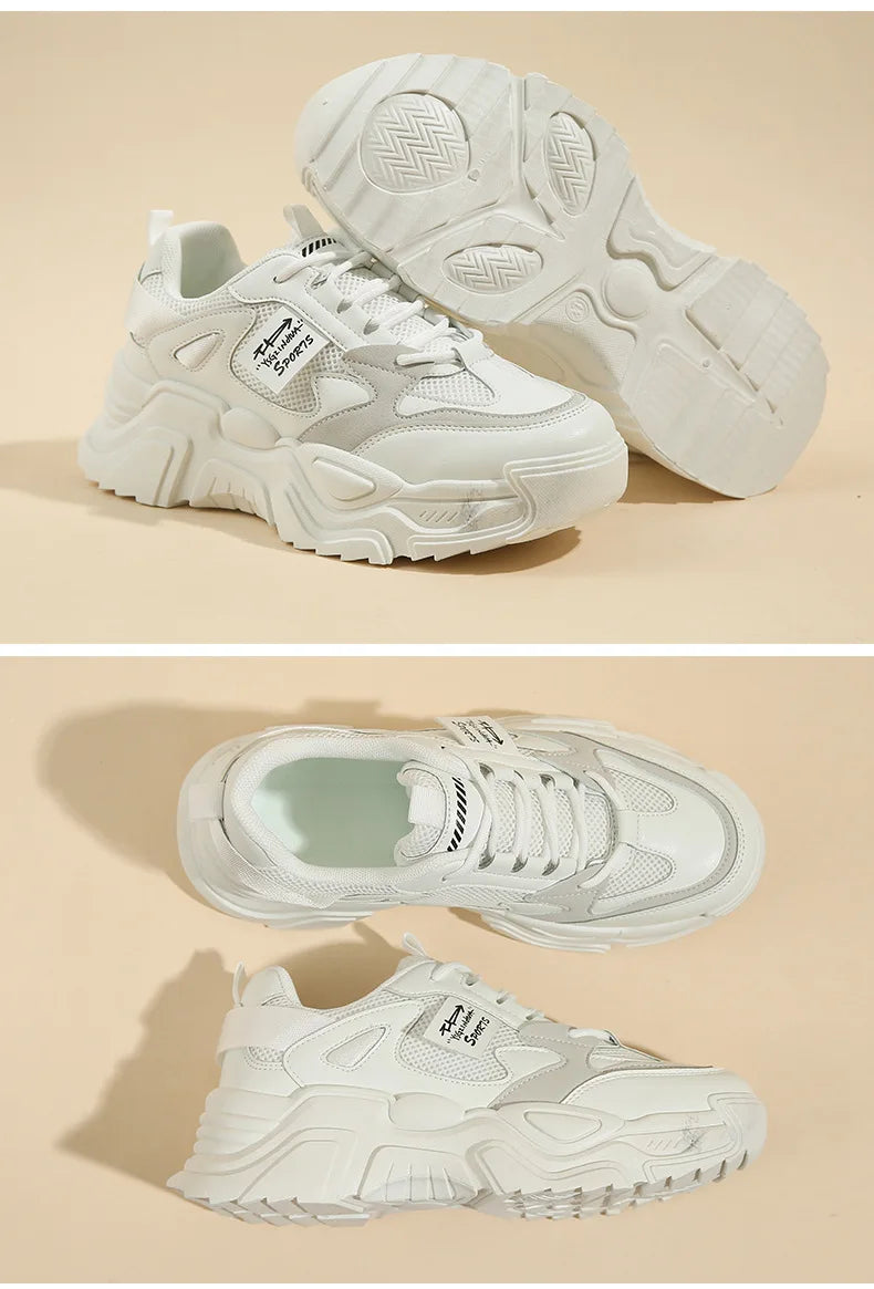Sneakers Chunky Plataforma Mujer Otoño - Zapatillas Suela Gruesa Transpirables