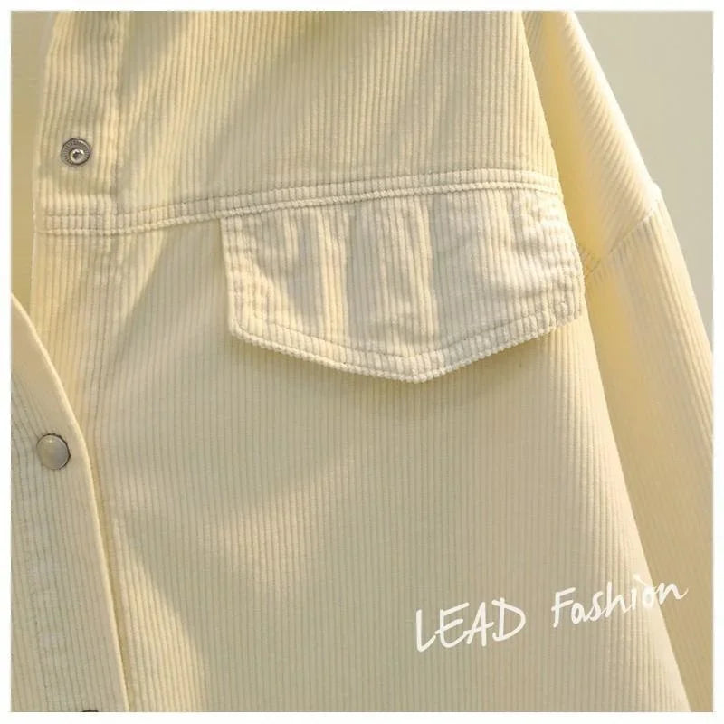 Camisa Pana Mujer Verde Aguacate - Blusa Doble Bolsillo Otoño Invierno