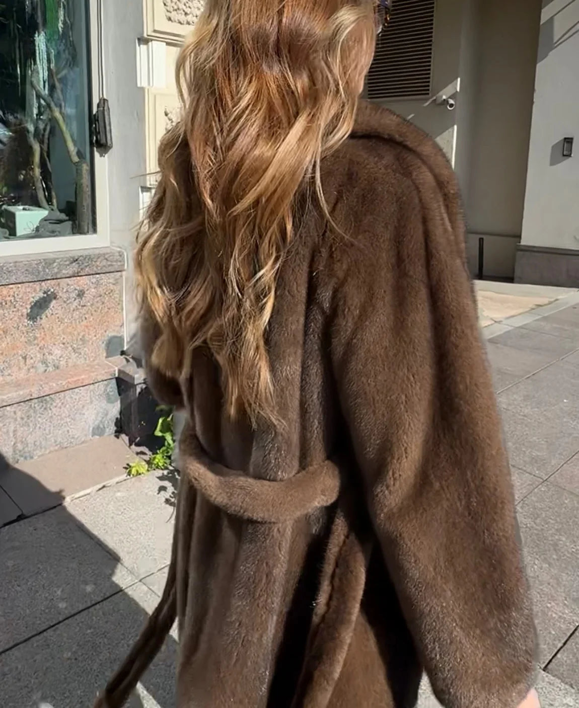 Chaqueta Piel Sintética Mujer Lujo - Chaqueta Cinturón Cuello V