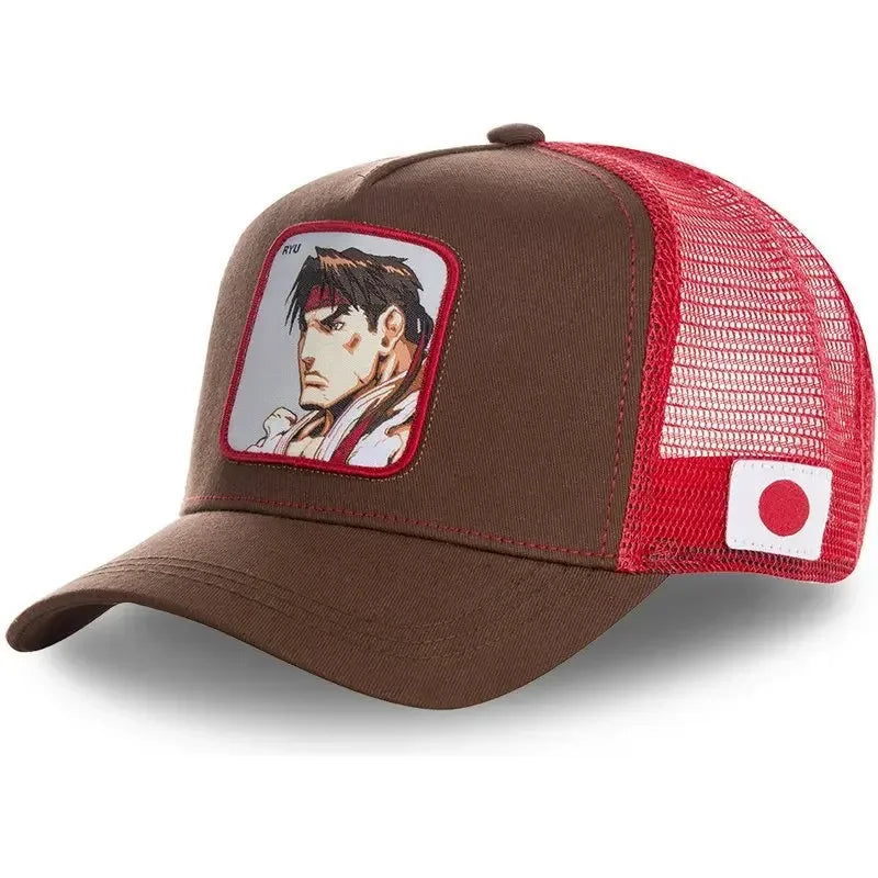 Gorra Street Fighter Bordado - Baseball Cap Trucker Mesh Hip Hop