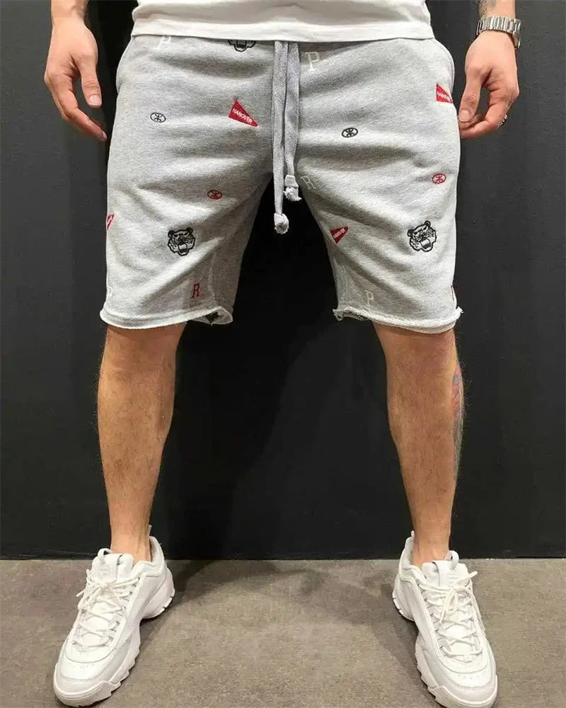 Shorts Cargo Hombre Casuales - Bermudas Bordadas Ajuste Relajado Algodón