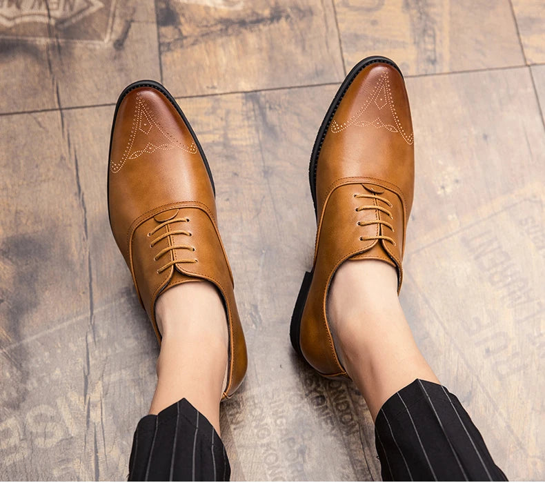 Zapatos Boda Hombre Loafers Borlas - Cuero Slip-On Vestir Business Estilo Británico Formal