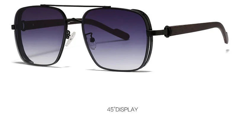 Gafas de Sol Hombre Cuadradas 2023 - Lentes Vintage Retro Steampunk Unisex
