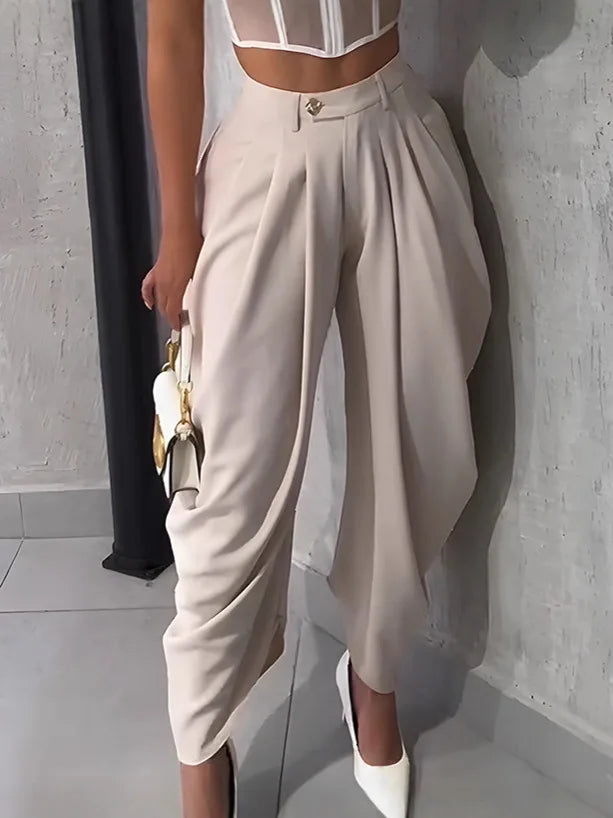 Pantalón Jogger Mujer Cintura Alta - Pantalón Holgado Otoño 2025
