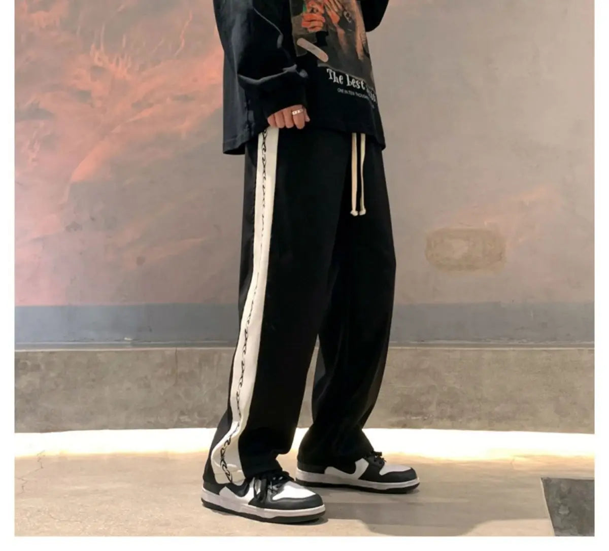 Pantalones Hombre Verano Color Sólido - Baggy Streetwear Ligeros Pierna Recta Casuales