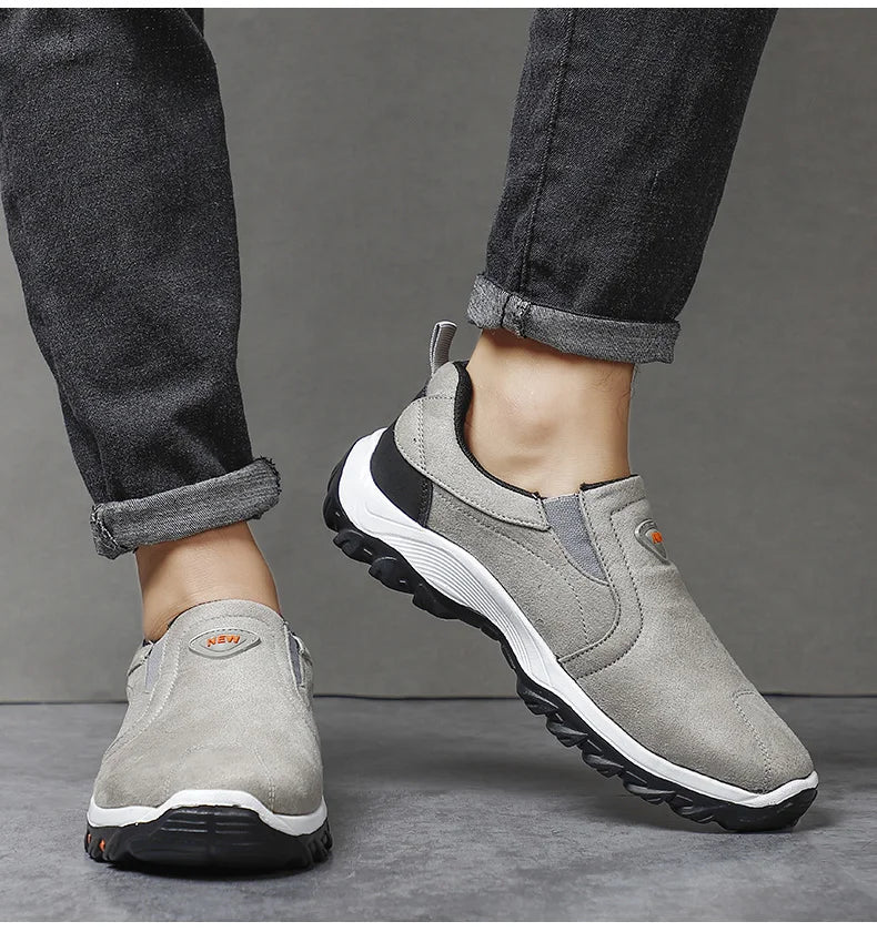 Zapatos Hombre Cómodos Casual - Walking Sneakers Slip-On Loafers Ligeros Mocasines