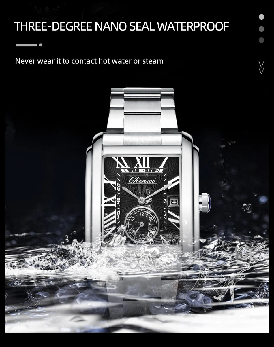 Reloj CHENXI 8216 Business - Cuarzo Simple Acero Inoxidable Plateado