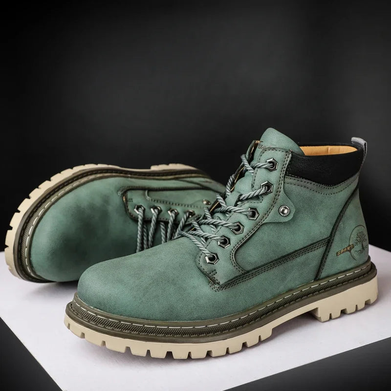 Botas Hombre High-Top Trabajo - Fashion Versátiles Deportivas Casual Cowboy