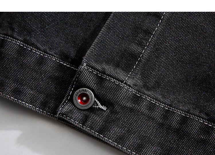 Chaqueta Denim Hombre Oversize - Jacket Jeans Hip Hop Japonés