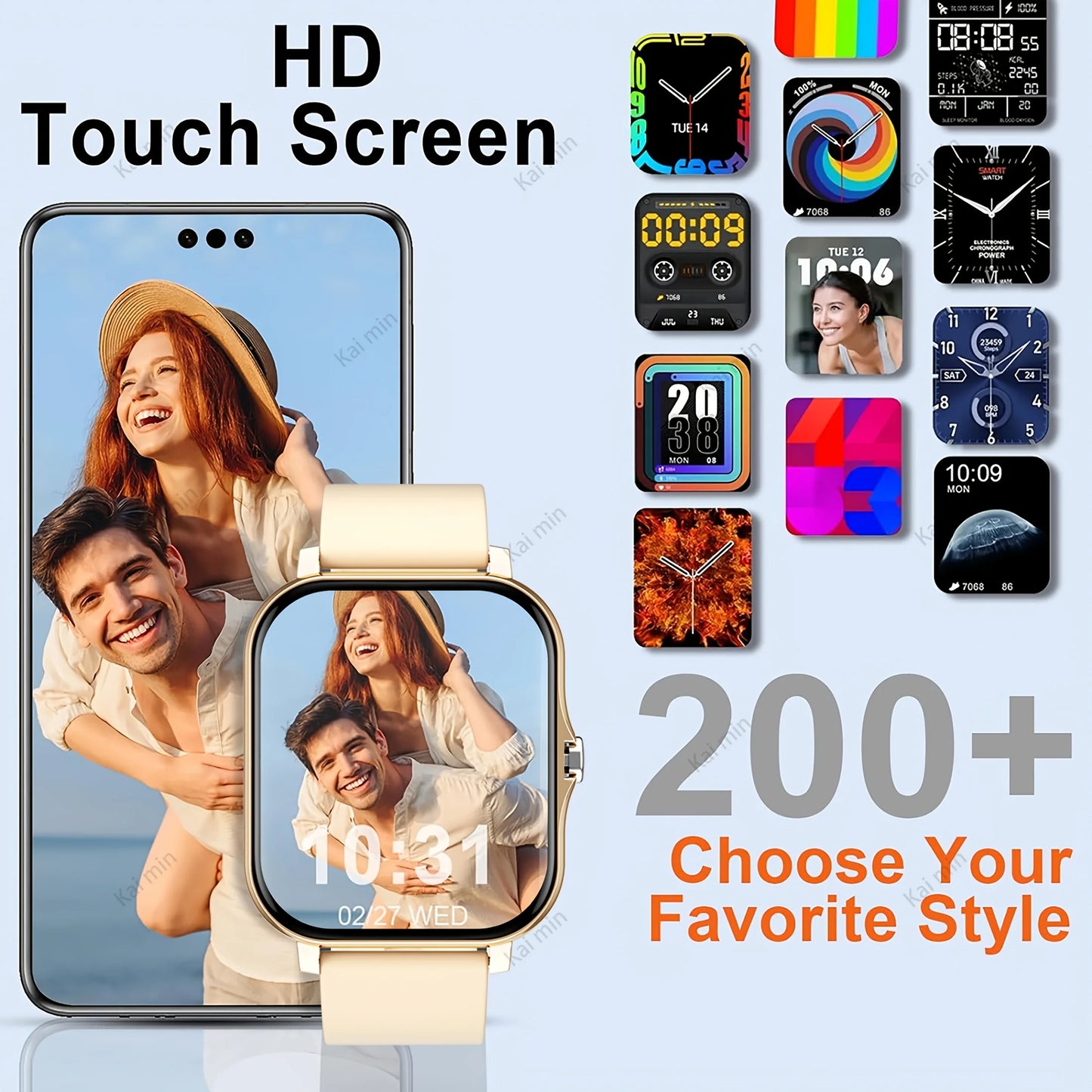 Smartwatch 2025 Hombre Mujer 1.83" Pantalla Táctil - Bluetooth Llamadas Monitoreo Deportivo Android iOS
