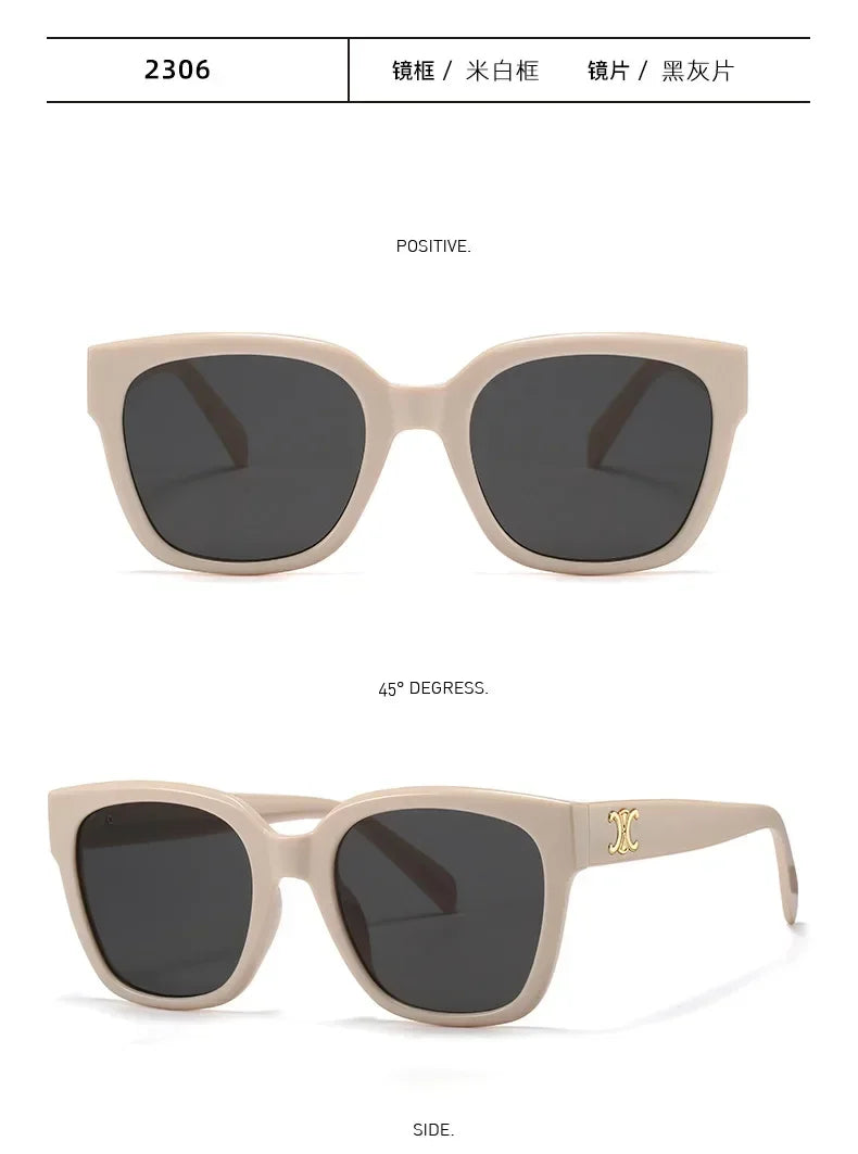 Gafas Sol Unisex Verano 2025 - Lentes Cuadradas Slim Anti UV Simples