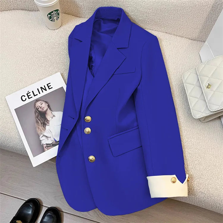Blazer Mujer Elegante Manga Larga