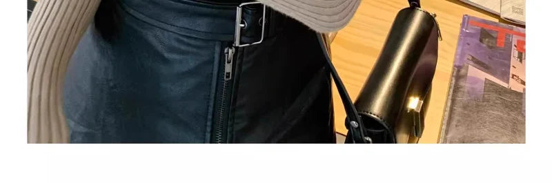 Jersey Mujer Cuello Alto Invierno 2024 - Grueso Cálido Slim Fit