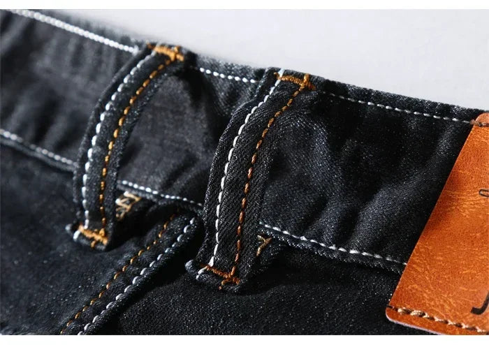 Shorts Denim Hombre Verano - Bermudas Vaqueras Elásticas Ajuste Slim