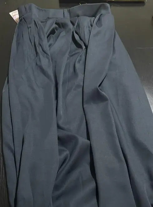 Falda Primavera Mujer Plisada Larga - Falda Color Sólido Elegante Coreana