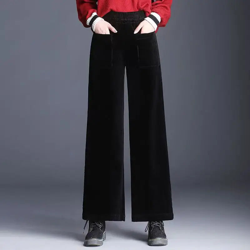 Pantalón Pana Pierna Ancha Mujer - Pantalón Palazzo Otoño 2019