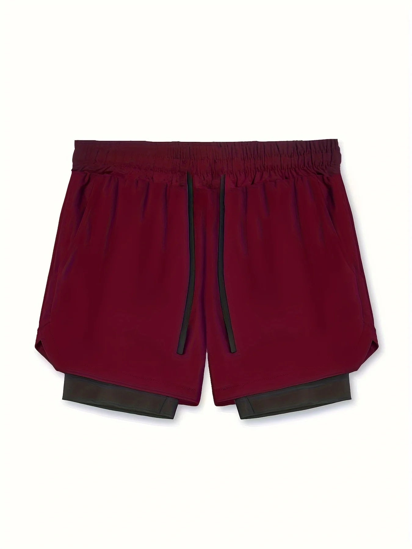 Shorts Deportivos Hombre Doble Capa - Pantalones Baloncesto Secado Rápido