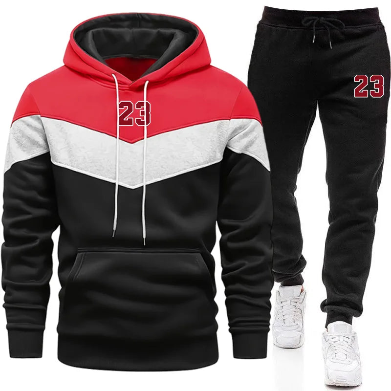 Chándal Hombre Completo Otoño Invierno - Conjunto Sudadera Hoodie Pantalones Jogging