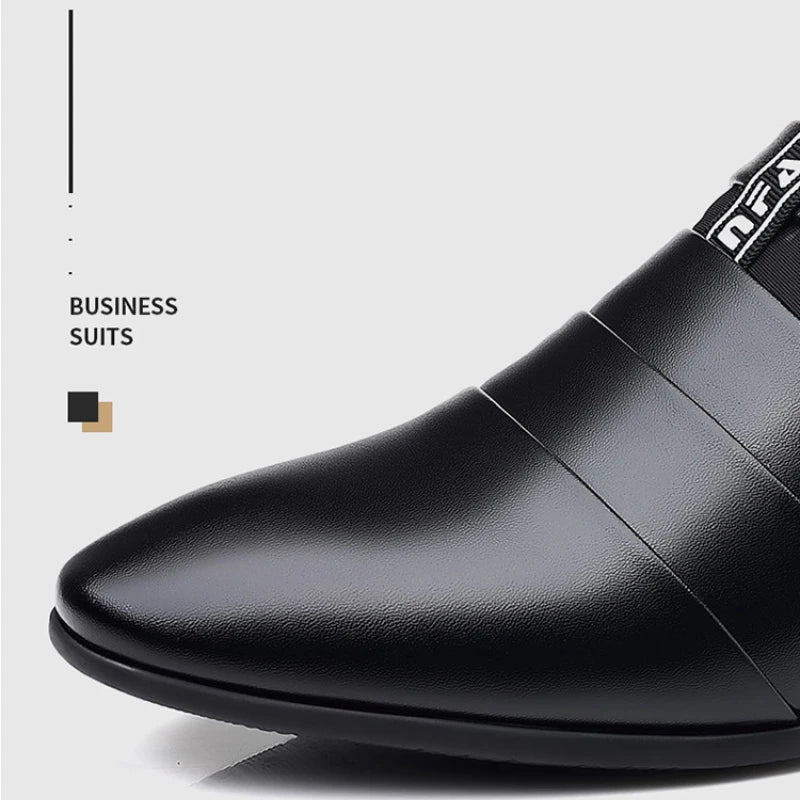Zapatos Vestir Hombre Slip-On - Formales Boda Oficina Trabajo Loafers Elegantes