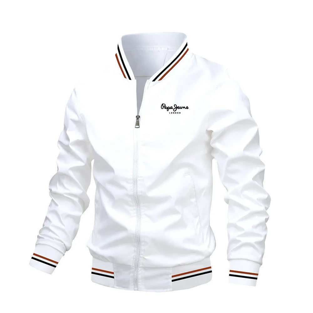 Chaqueta Bomber Hombre 2025 - Baseball Jacket Negro Casual Slim