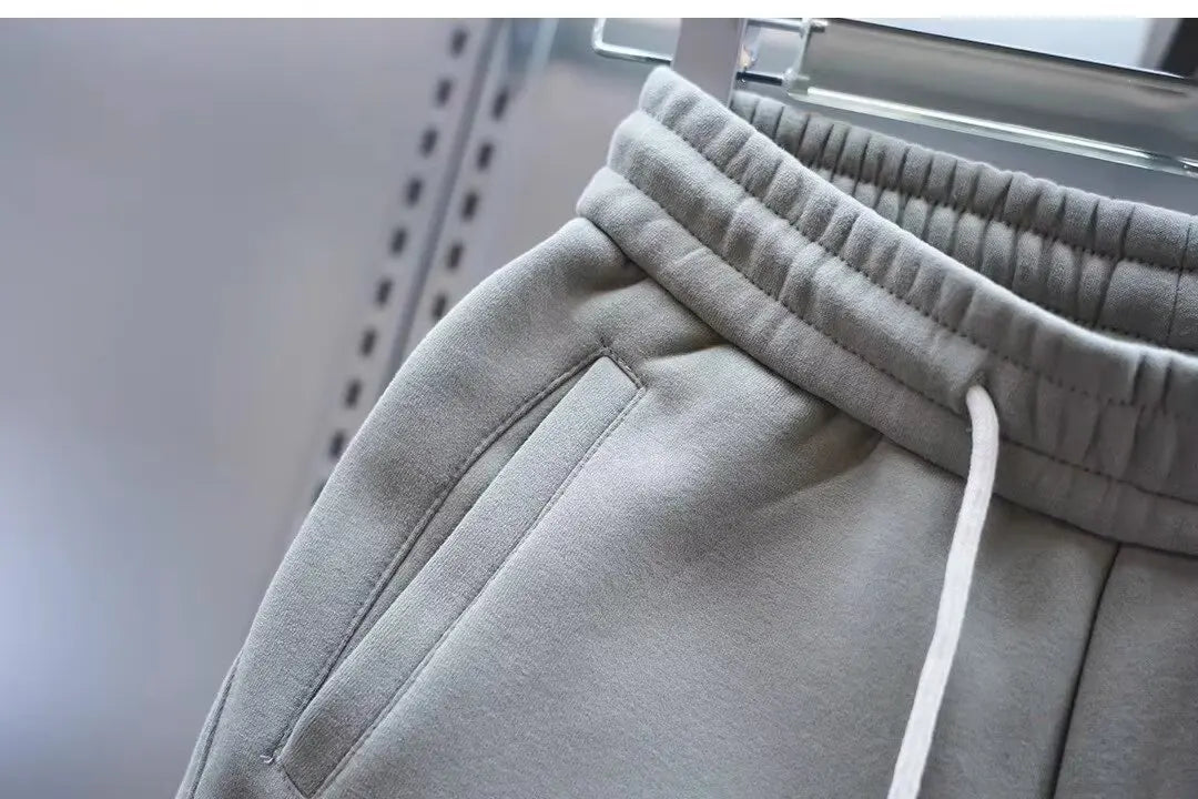 Pantalones Hombre Casuales Color Sólido - Joggers Cónicos Elásticos Versátiles Cortos