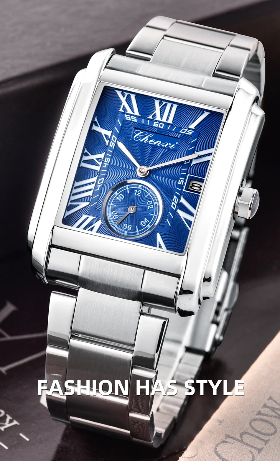 Reloj CHENXI 8216 Business - Cuarzo Simple Acero Inoxidable Plateado