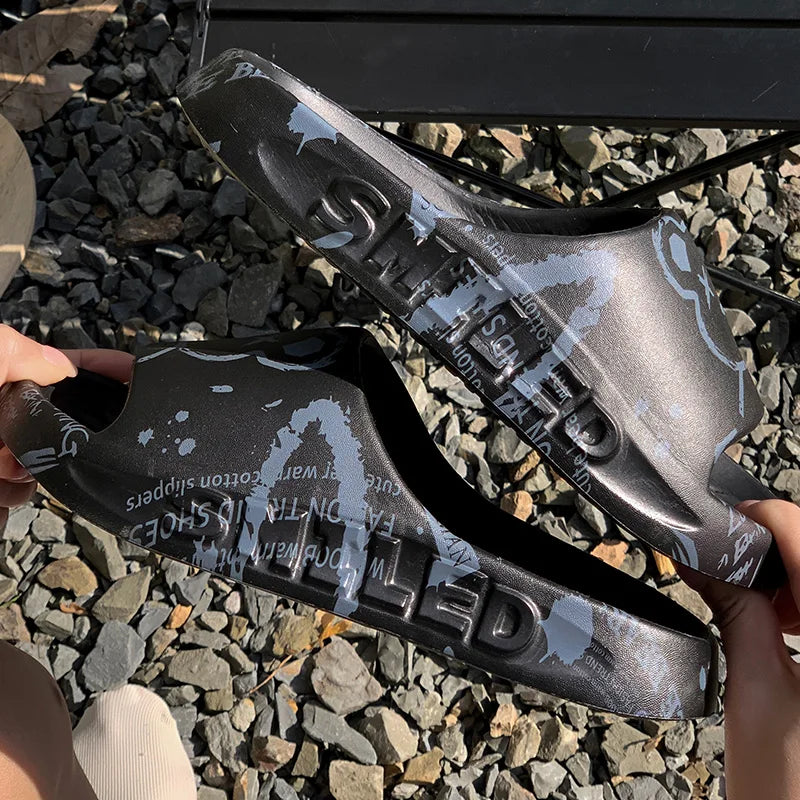 Chanclas Hombre Baño Verano - Pantuflas Interior Exterior Antideslizantes