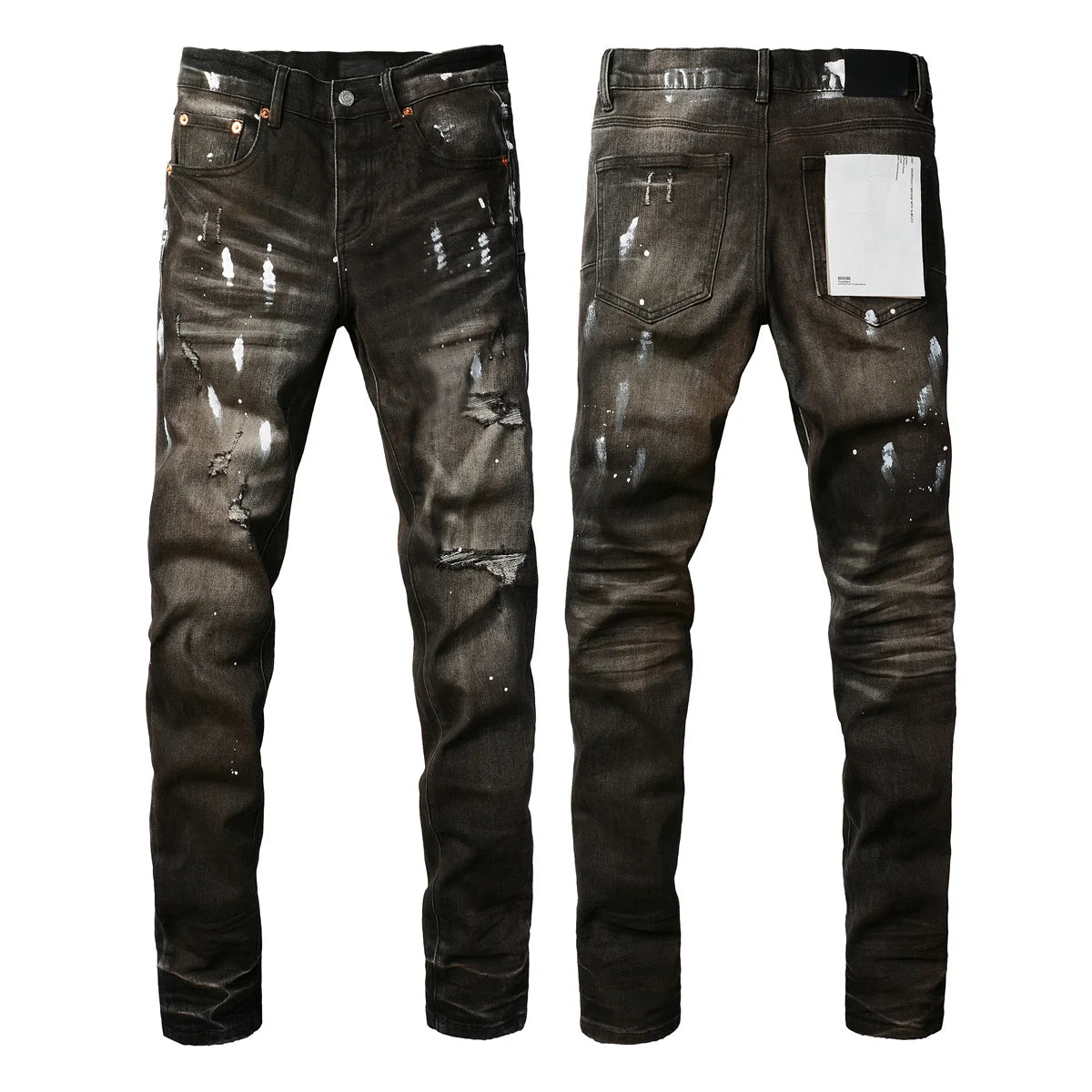 Vaqueros Hombre 2025 High Street Rotos - Jeans Skinny Desgastados Azul Cintura Baja Fashion