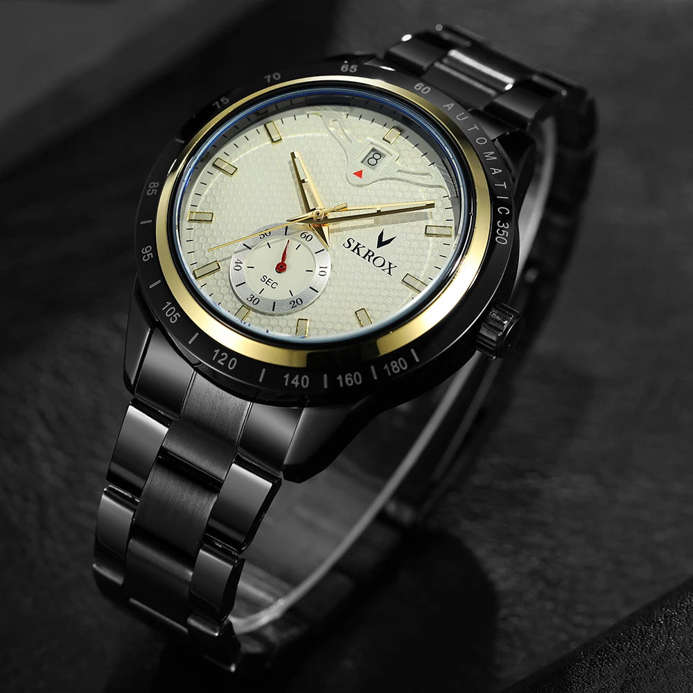Reloj SKROX Automático Mecánico - Zafiro Acero Inoxidable Military Resistente al Agua
