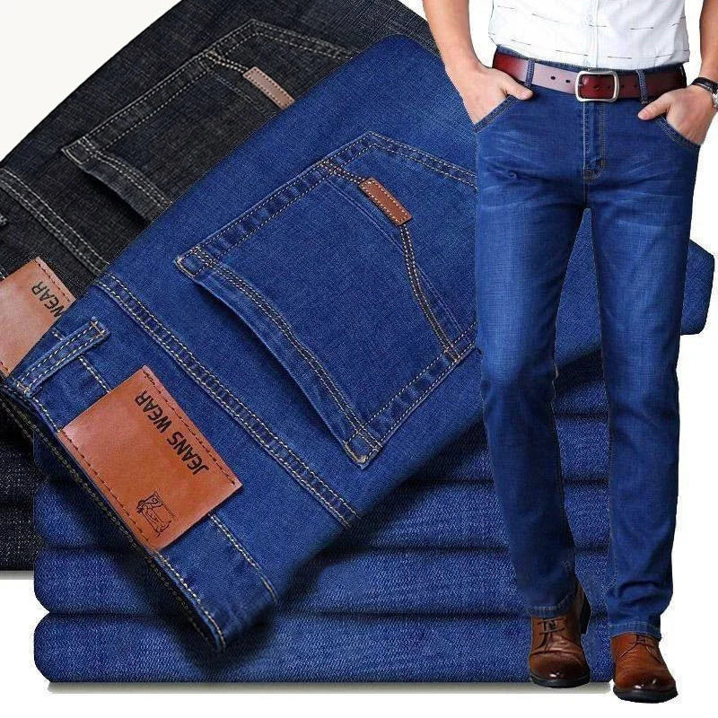 Vaqueros Hombre 2025 Stretch Slim Fit - Jeans Business Cómodos Suaves Marca