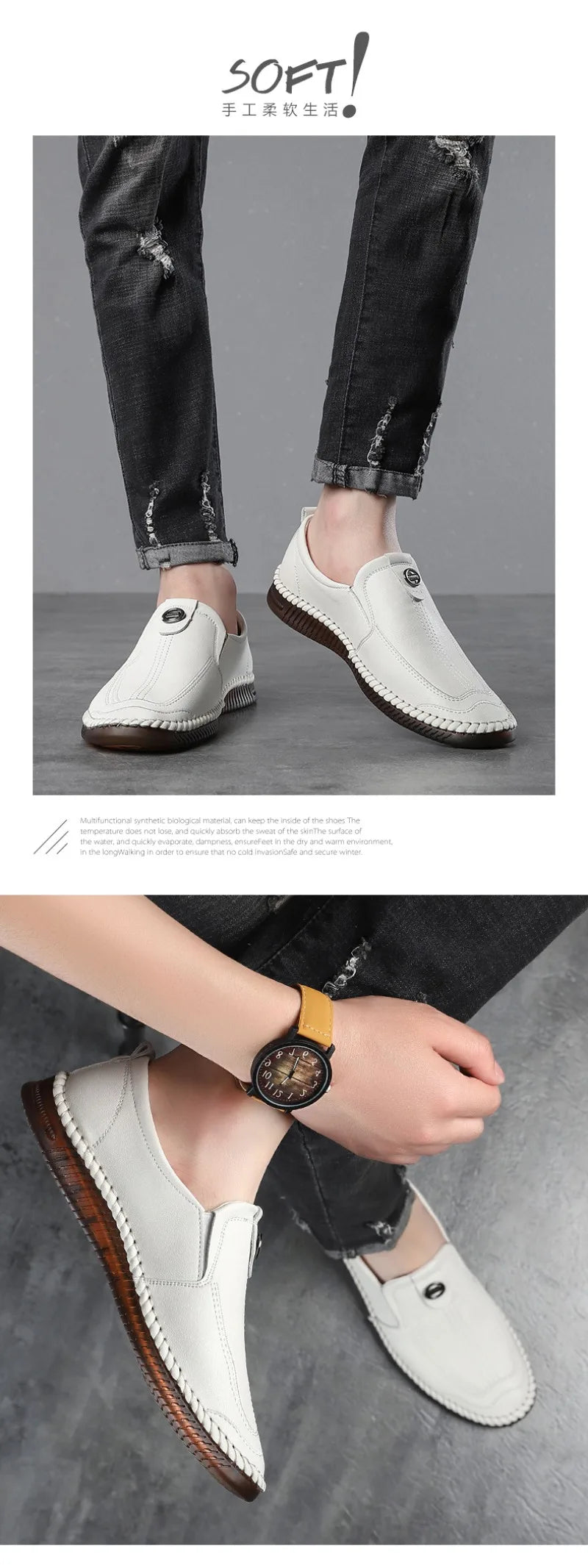 Zapatos Hombre Business Cuero - Vestir Clásicos Fashion Artesanales Conducción Loafers Mocasines