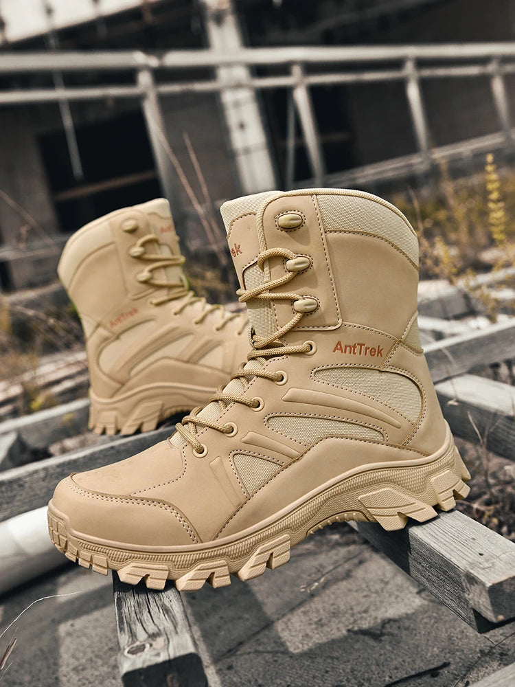 Botas Hiking Hombre High-Top Outdoor - Senderismo Cálidas Cómodas Casual Invierno