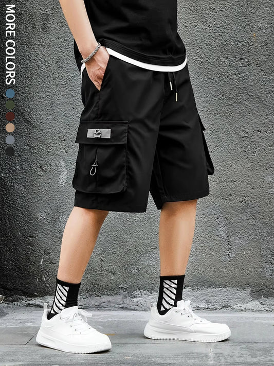 Shorts Cargo Hombre Outdoor - Pantalones Viajes Bolsillos Grandes Verano
